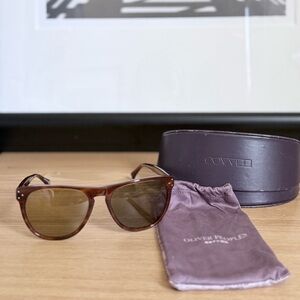 Oliver Peoples Brown Sunglasses with Case
